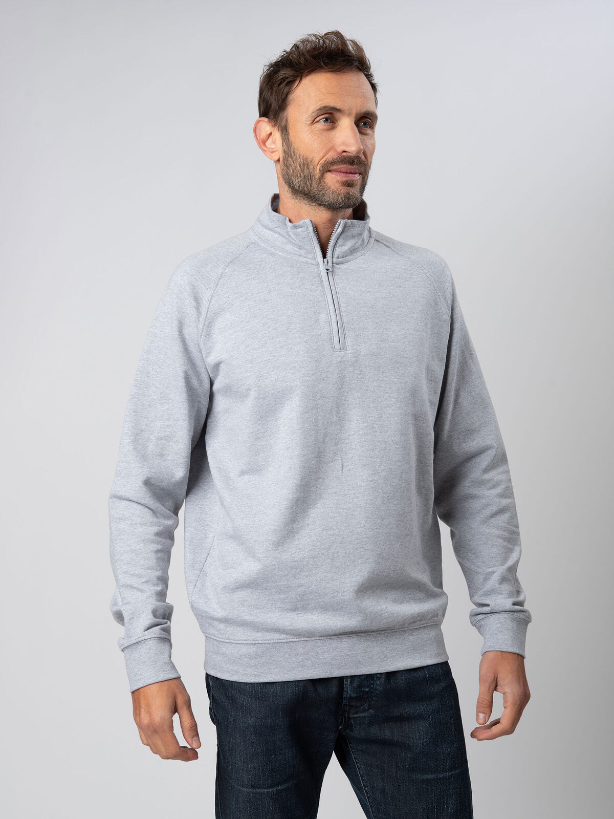 Felpa da lavoro con zip bs301
