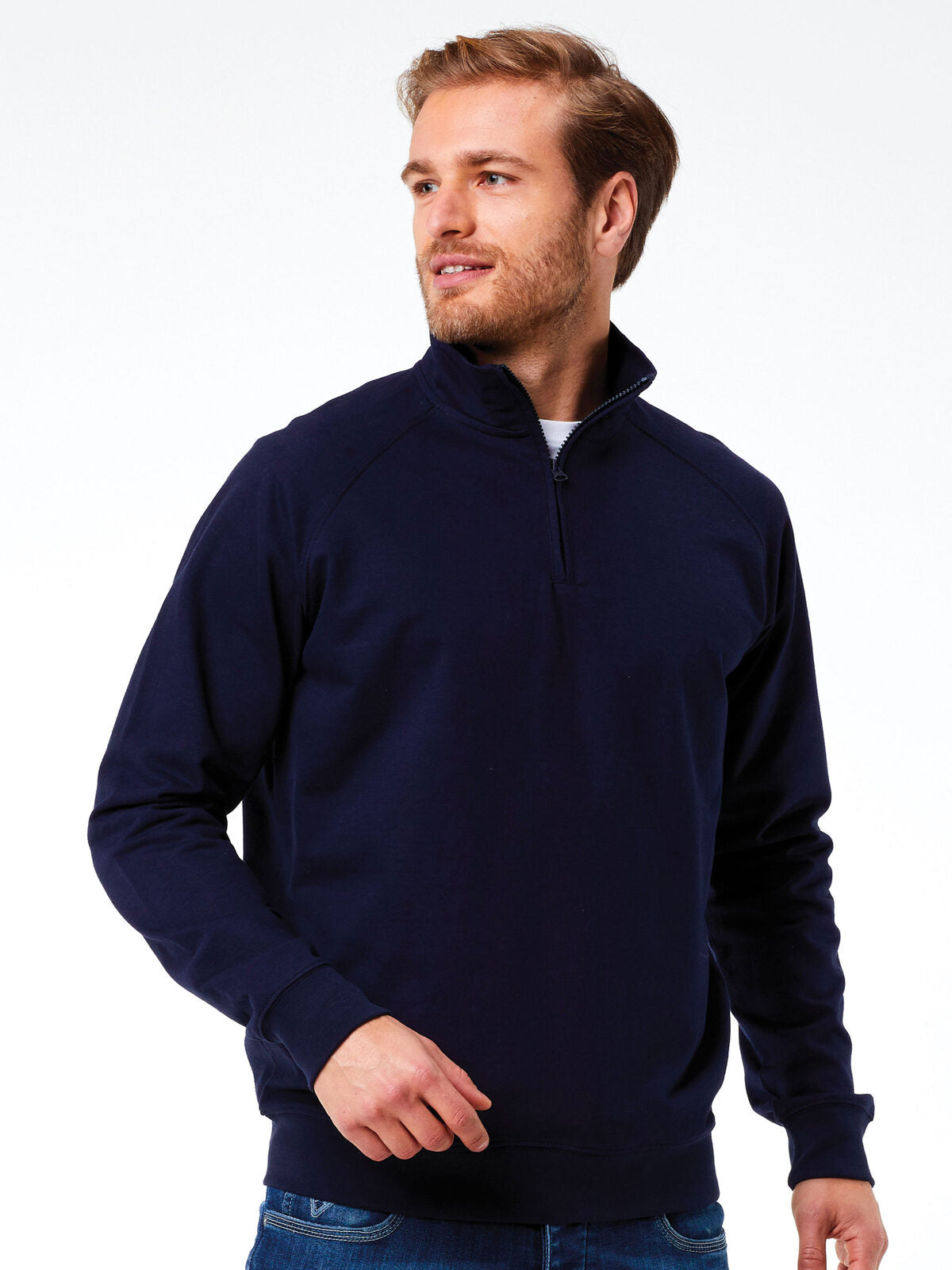 Felpa da lavoro con zip bs301