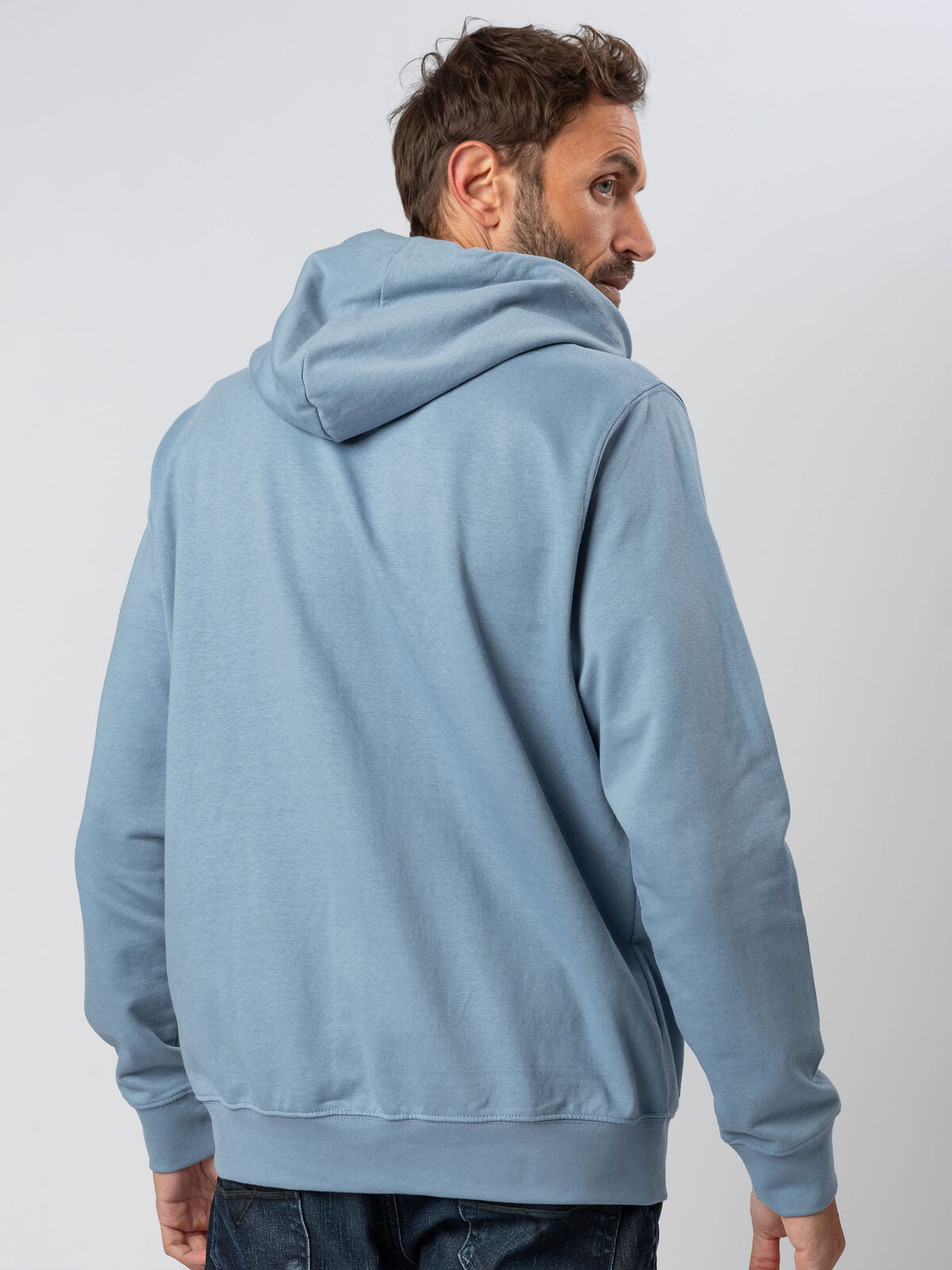 Felpa con cappuccio e zip bs 304