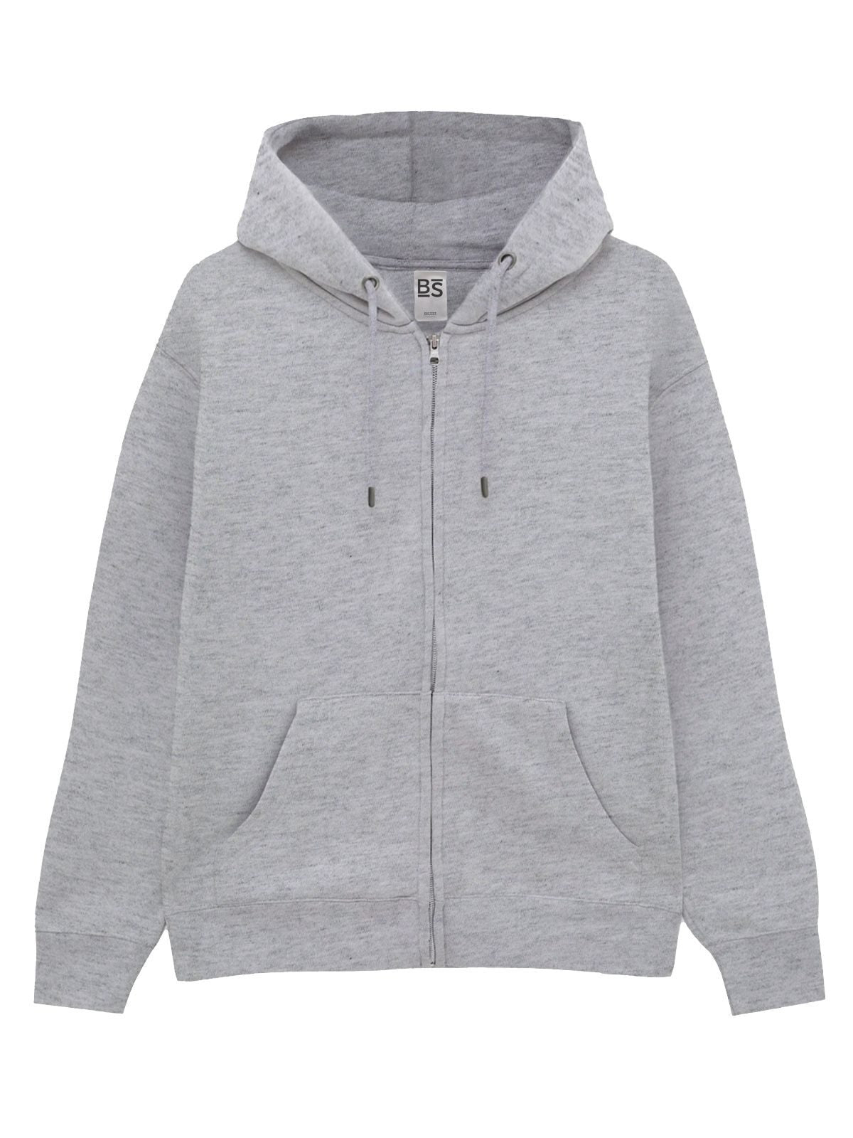 Felpa con cappuccio e zip bs 304