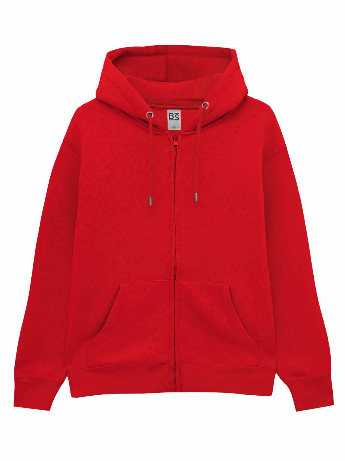 Felpa con cappuccio e zip bs 304