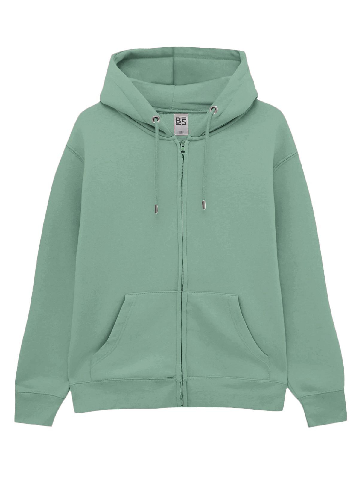 Felpa con cappuccio e zip bs 304