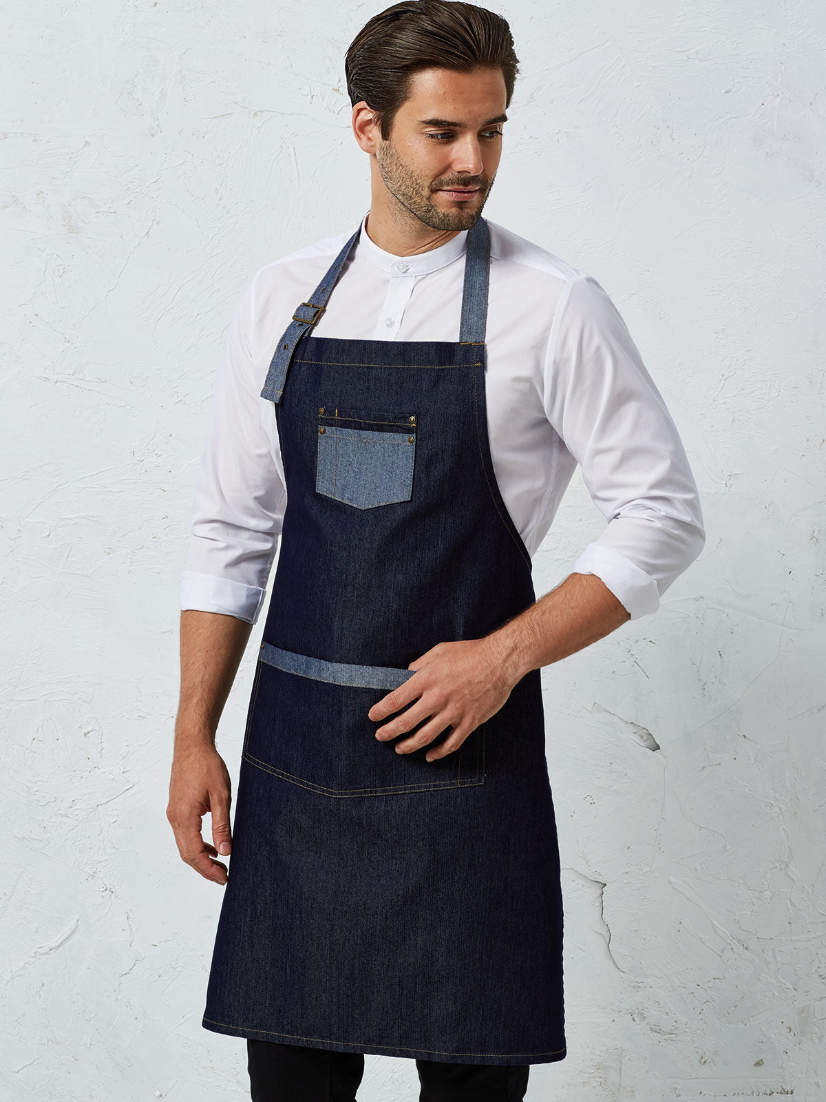 Grembiule denim blu pr127