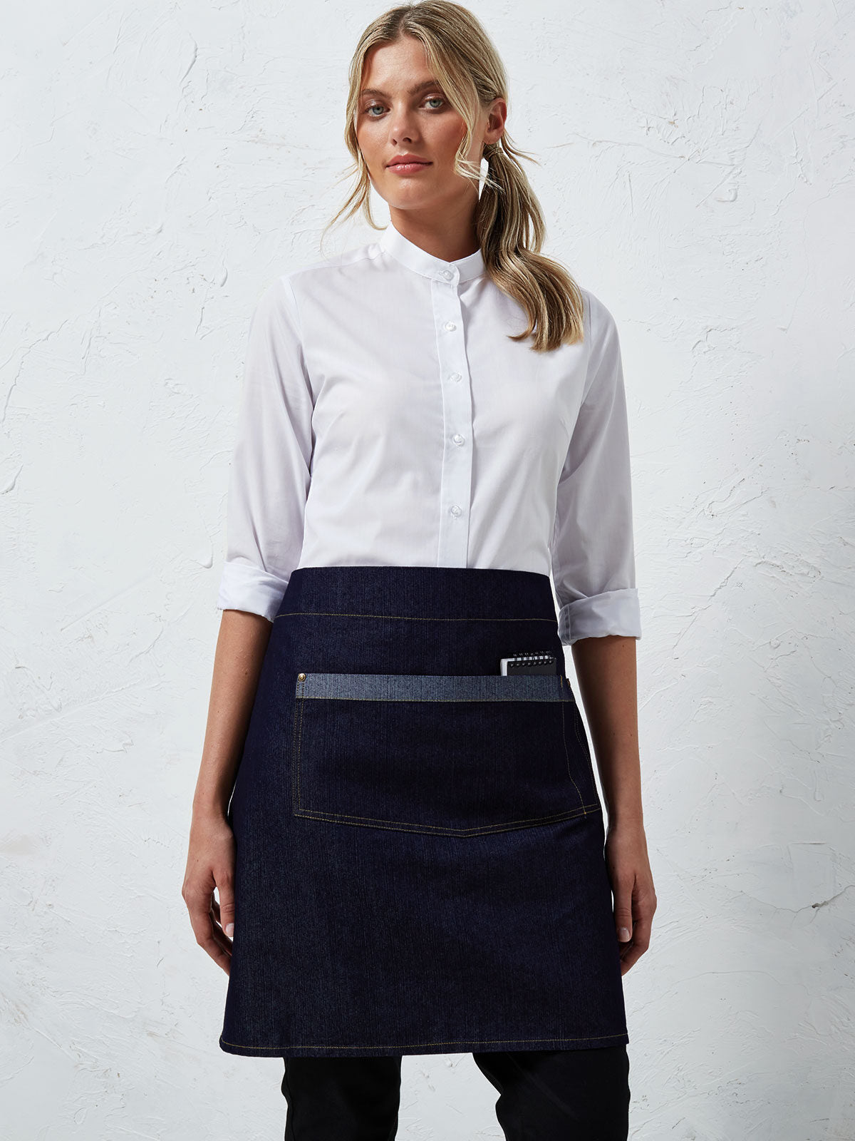 Grembiule corto in jeans pr126