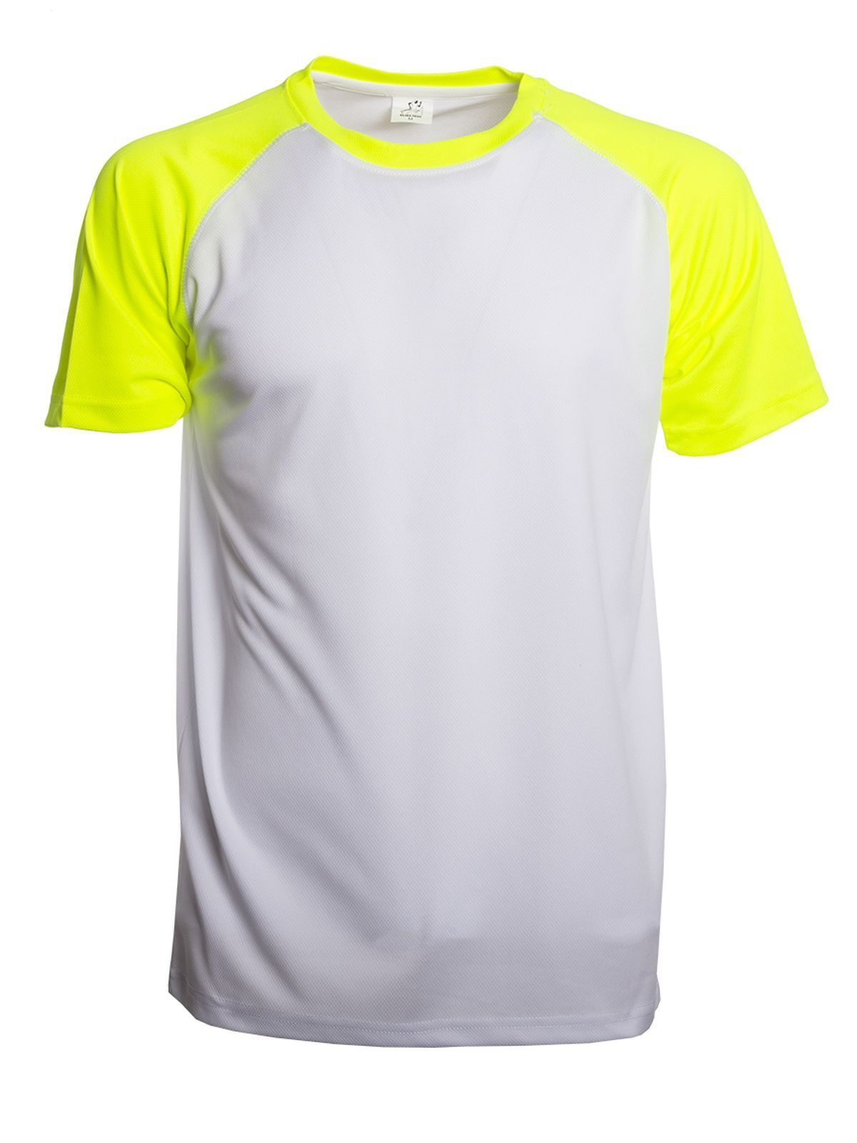 T shirt tecnica sportiva E logo lato cuore o centro
