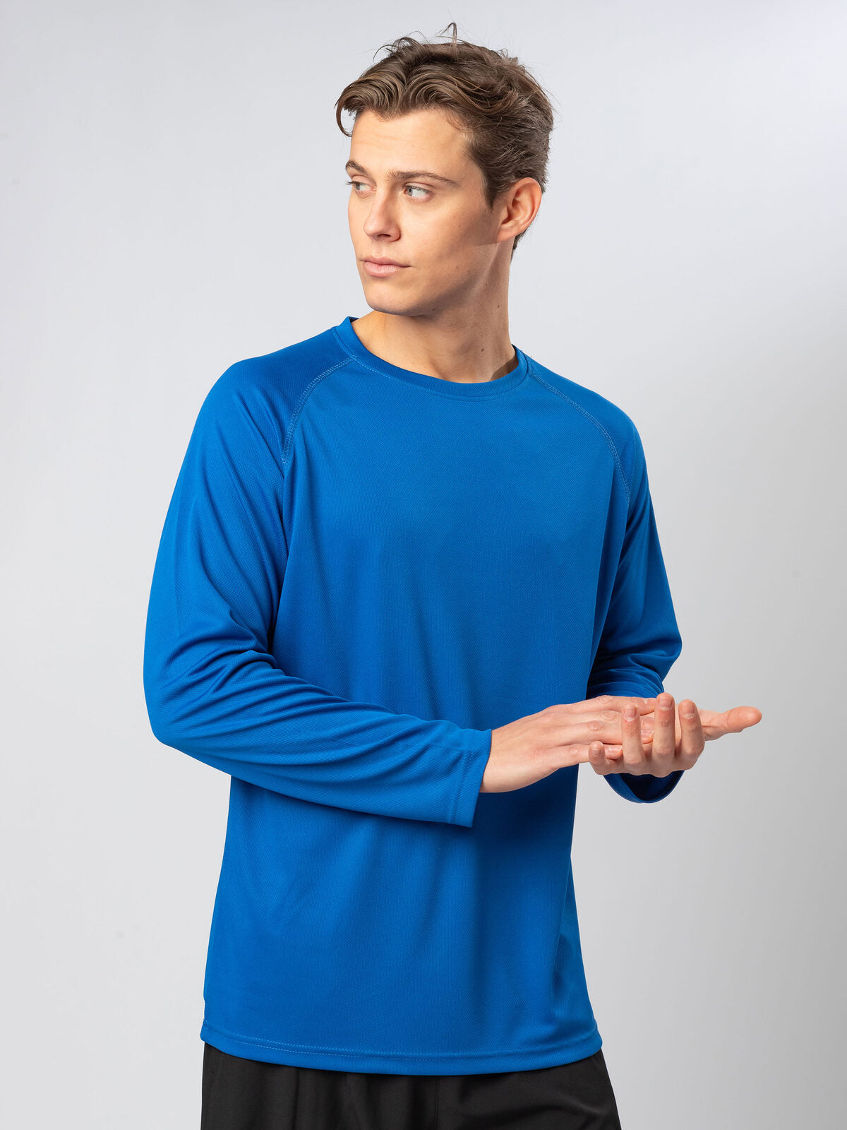 T shirt run traspirante sprintex sp104 manica lunga uomo