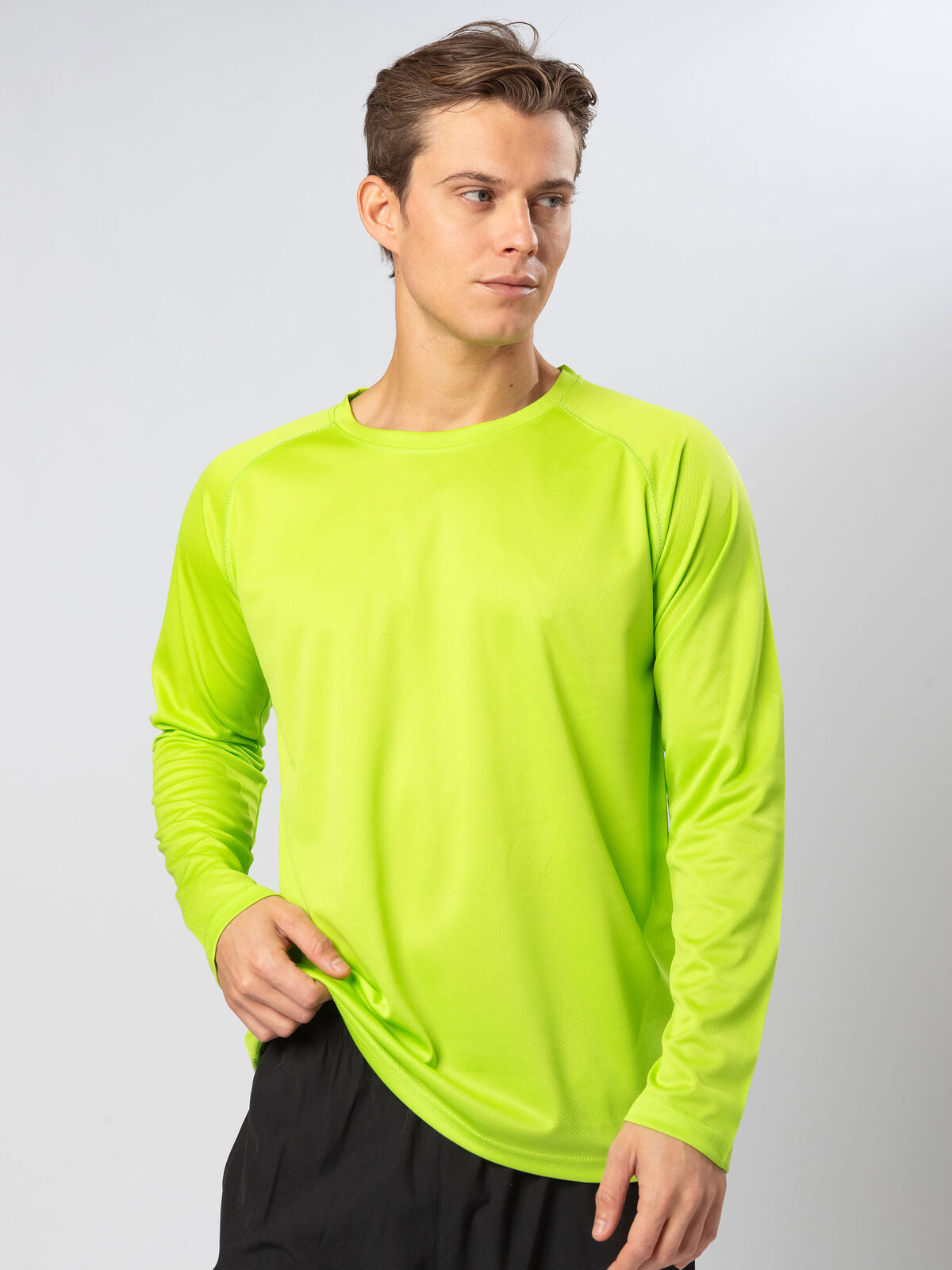 T shirt run traspirante sprintex sp104 manica lunga uomo