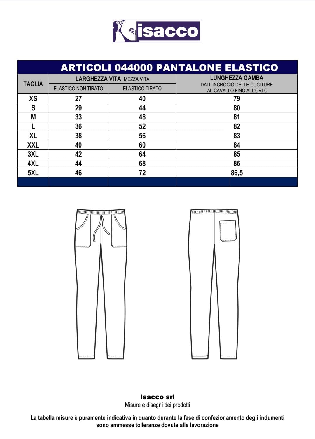 3 Pantalacci ISACCO colorati